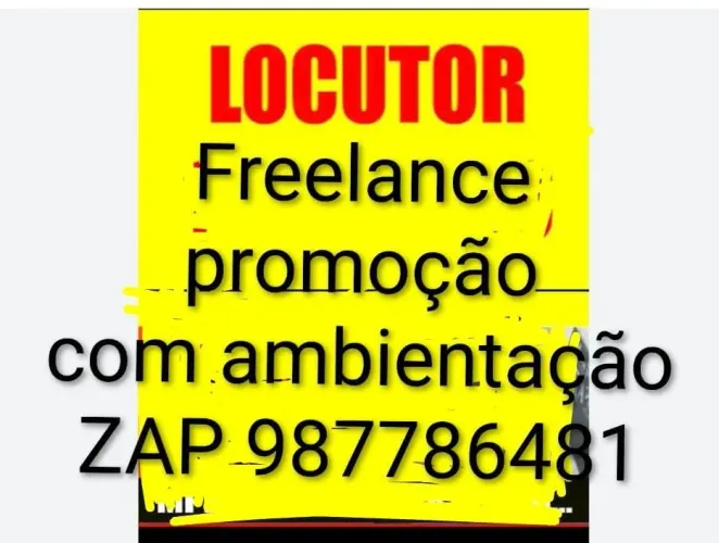 Animador e locutor loja freelancer