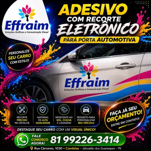 Adesivo com Corte Eletrônico - Plotagem Personalizada