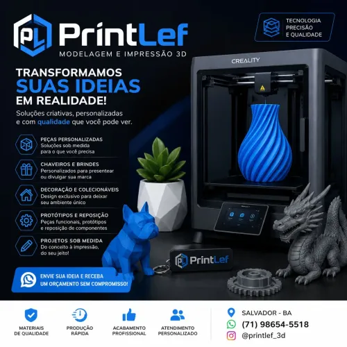 Impressão 3D ( modelagem e impressão 3D)