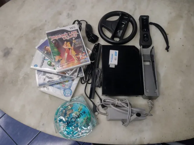 Nintendo Wii original completo com aplicativo para jogos desbloqueados