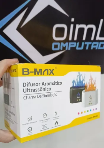 Difusor Aromático Efeito Fogo Umidificador de Ar Simula Chamas b-max bm063 -Loja Coimbra