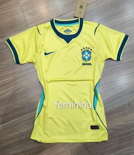 Camisas Brasil Versão Feminina tamanho do P ao GG