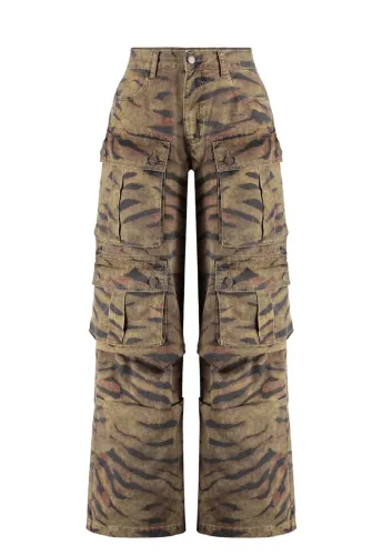 Calça cargo jeans tiger tam34 alcance jeans