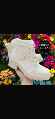 Bota coturno TAM 39 forma pequena R$100,00