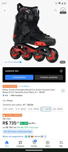 Patins traxard 