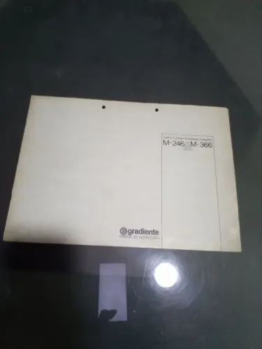 Manual original amplificador Gradiente M246/M366
