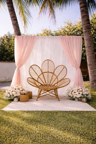 Cadeira Pavão Boho Adulta Premium