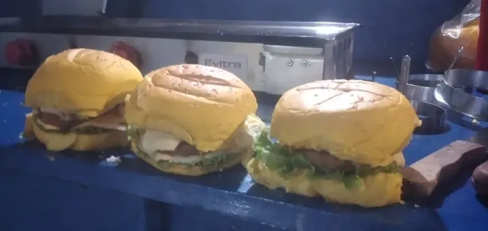 Carrinho de lanche completo todos os componentes