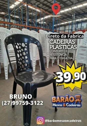 Cadeira plástica Estilo elegância 