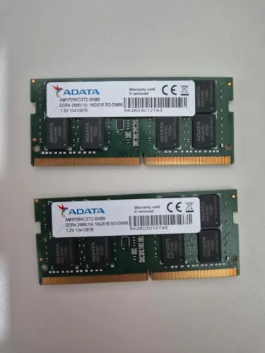 Memória Ram Para Notebook 16gb DDR4 (32gb 2x16GB 2666MHz) ADATA SODIMM