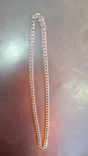 Vendo corrente de prata 10mm  70cm fecho gaveta 