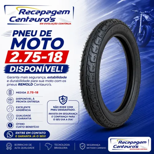 Pneu de moto 2.75-18 REMOLD