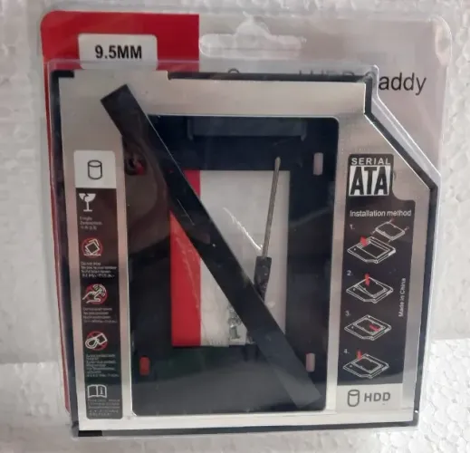 Adaptador Caddy 9,5mm para SSD e HD em Notebook | Upgrade Fácil