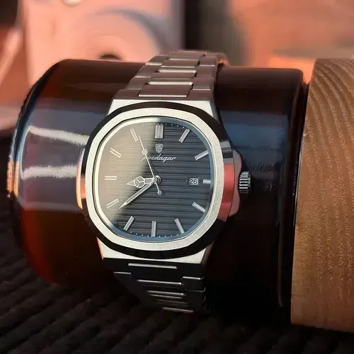 Relógio Masculino Poedagar Luxo Aço Inoxidável - Estilo Suíço