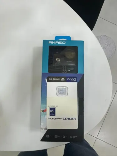 Câmera akaso V50x + cartão micro SD 128GB - lacradaaa