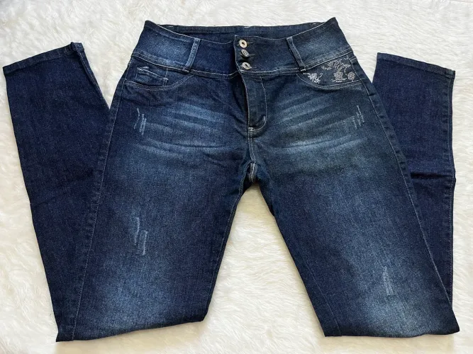 Calça Jeans Nova Azul Numero 46 Moda Feminina
