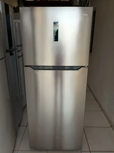 Geladeira Midea Inox Frost Free 