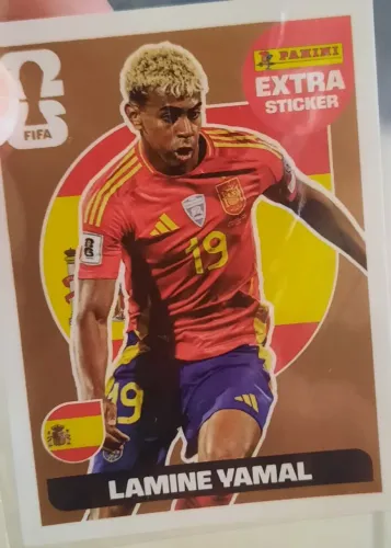 Figurinha extra sticket Lamine Yamal bronze