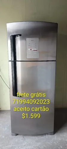 Brastemp 380L INOX digital Frost Free $1.599 frete grátis *23 aceito cartão