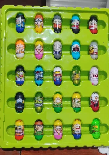 Coleção mighty beanz lote especial 70 unidades + maleta e lata