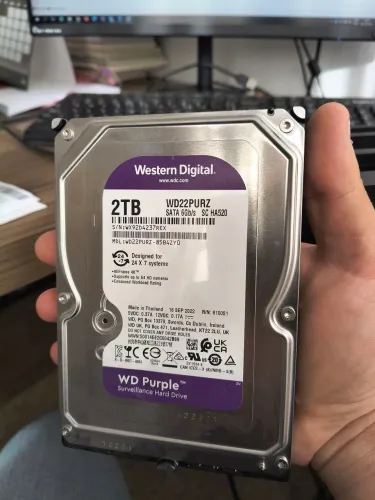 HD 2tb WD Purple semi novo DVR NVR