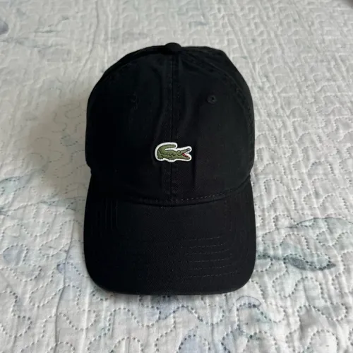 Boné preto Lacoste ajustável