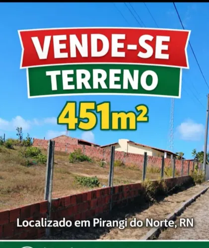 Terreno 451 m2 - Pirangi Praia