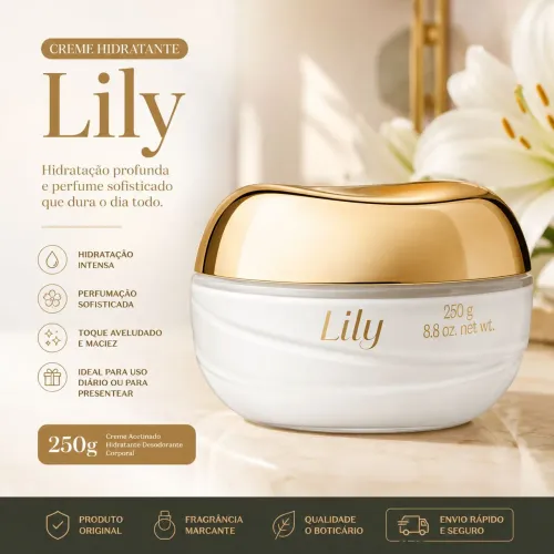 CREME HIDRATANTE LILY BOTICÁRIO 250g