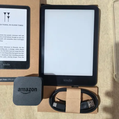 kindle paperwhite 12 geração 16gb com carregador