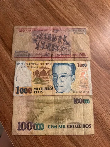Notas de cruzeiros para colecionadores