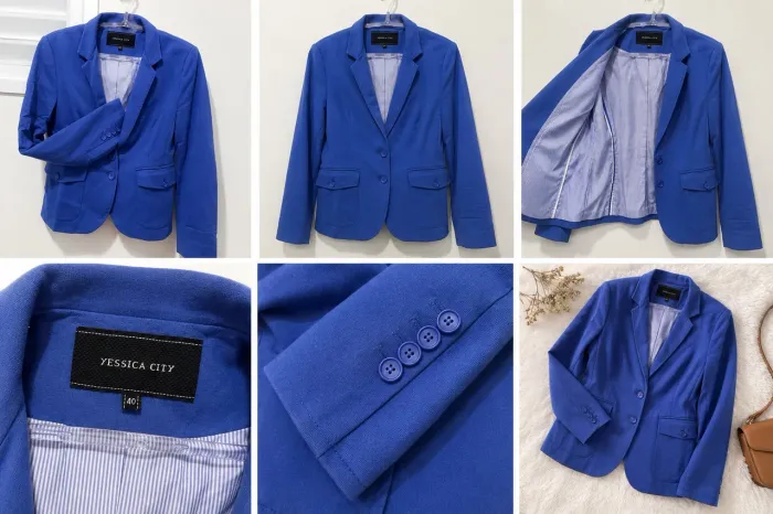 Blazer Azul Royal Yessica City Tam 40 