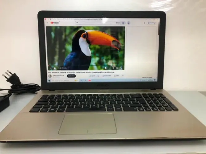 VENDO NOTEBOOK ASUS TELA 15 POLEGADAS, COM SSD 120GB, 4GB MEMÓRIA, PROCESSADOR N3450