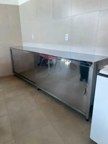 Armário inox direito da fábrica sob medida