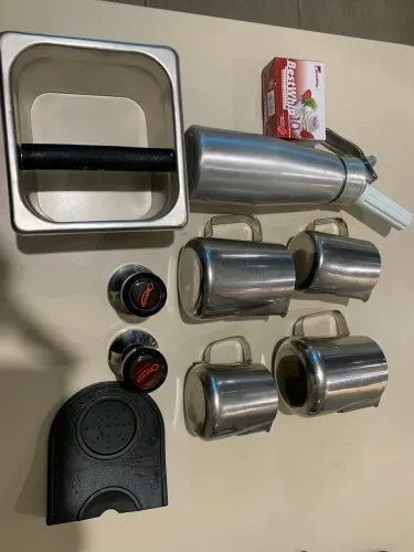 Kit de produtos para cafeteria - garrafa sifão chantilly