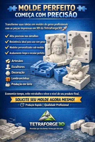 Molde para gesso