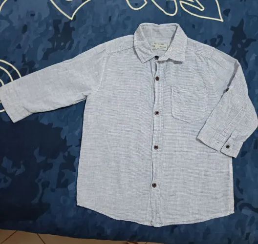 Camisa xadrez menino zara