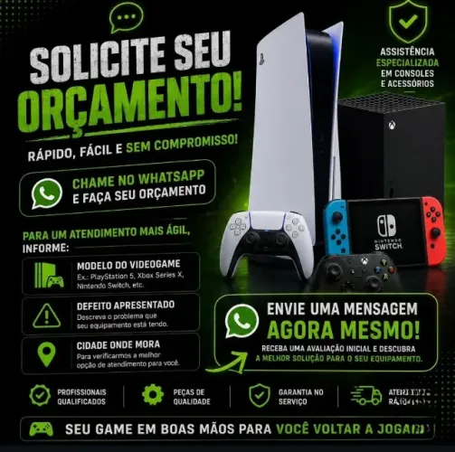 Consertos ps4 ps5