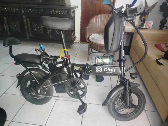 Bike elétrica Oásis Dobrável novíssina