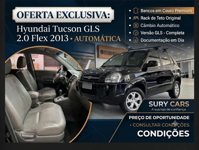 Hyundai Tucson 2.0 MPFI GLS 16V 143cv 2WD Flex 4P AUT 2013