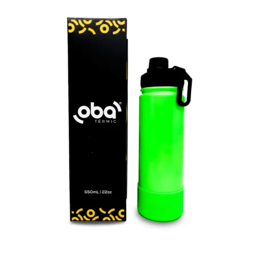 Garrafa Térmica Inox 650ml com Tampa Esportiva e Capa