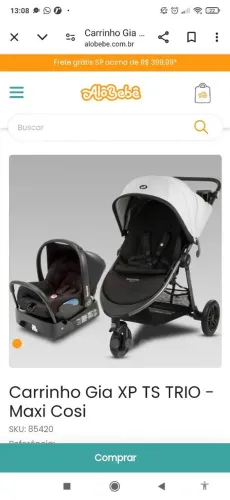 Maxi-Cosi Gia XP TS Trio Completo + Bebê Conforto e Base | Premium