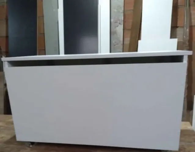 Baú de MDF branco