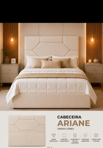 Cabeceira em vários modelos, solteiro, casal, Queen e King.
