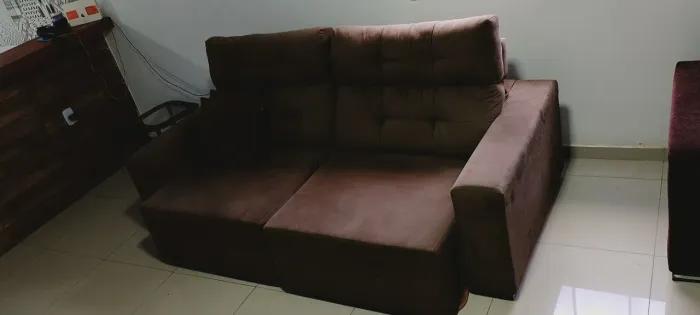 Sofá 3 lugares retrátil