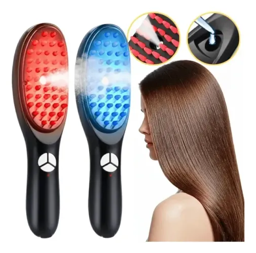 Escova Luz Led Terapêutica Anti Queda Cabelo Fototerapia