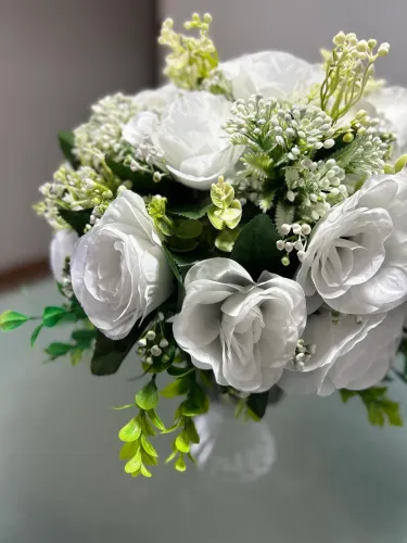 Arranjo flores brancas
