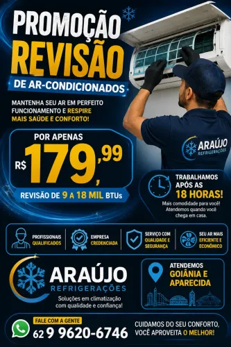 Revisão em ar-condicionado
