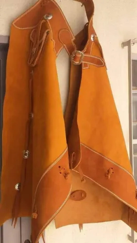 Calça de couro CAMPEIRA reforçada