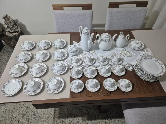 Jogo de chá e café antigo Real