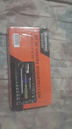 Kit chsves e soquetas com 40 peças 1/4 E 3/8